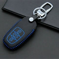 Cheap Genuine Leather Key Ring Auto Key Bags Smart for Audi A8 - Blue